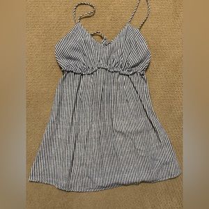 Speechless Striped Blue and White Mini Dress